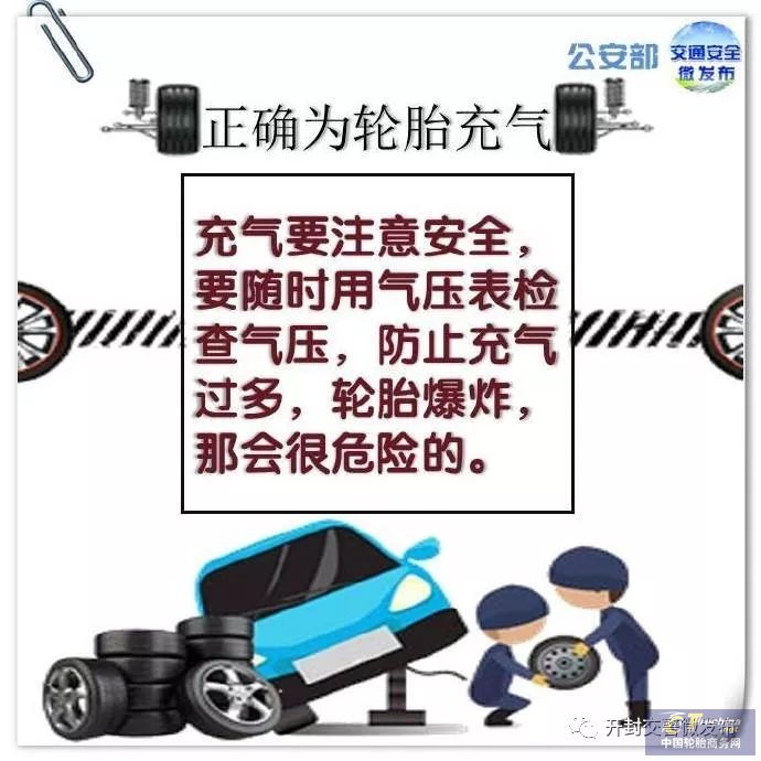 如何正確為輪胎充氣