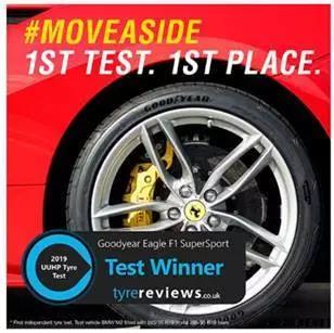 《Tyre Reviews》輪胎評(píng)測(cè)結(jié)果出爐 固特異鷹馳F1 SuperSport首測(cè)奪魁